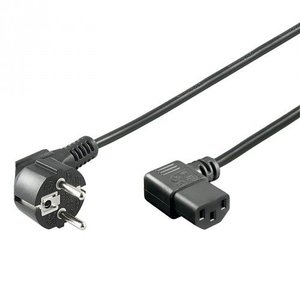 Powercable CEE 7/7 hoked (male) to C13 hoked (female) 1.5 M