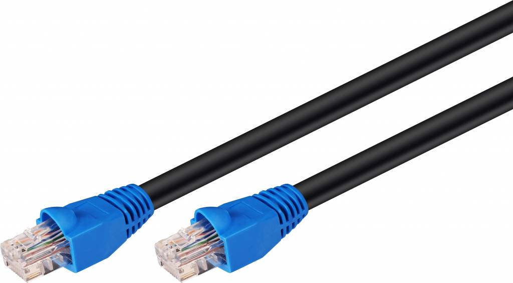 Microconnect V-UTP610S-SLIM 10m Cat6 U/UTP Black networking cable UTP
