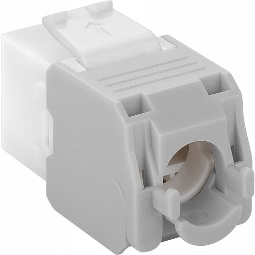 CAT6a Keystone RJ45 unshielded white