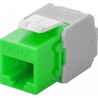 CAT6a Keystone RJ45 unshielded groen