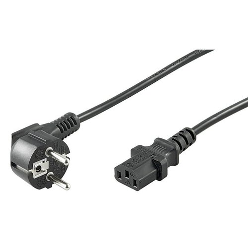 Powercable CEE 7/7 Hoked (male) to C13 (female) 3 M black