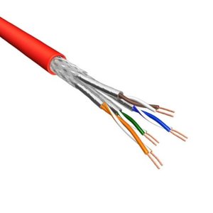 Cat6a S/FTP Stranded 100% Copper 500M Red