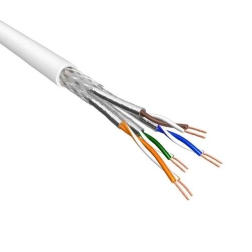 Cat6a S/FTP Stranded 100% Copper 500M White