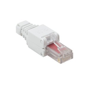 CAT6 Toolless Plug with strain relief boot RJ45 - Unshielded