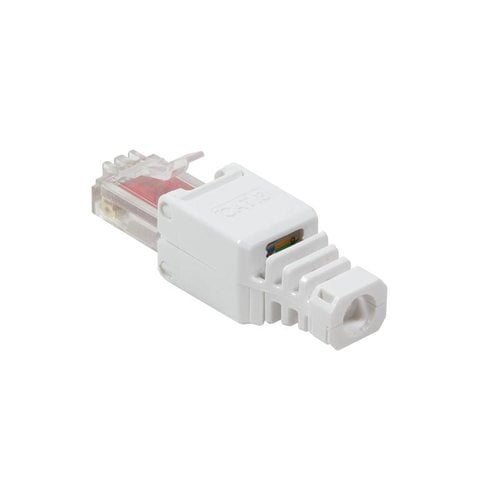 CAT6 Toolless Plug with strain relief boot RJ45 - Unshielded