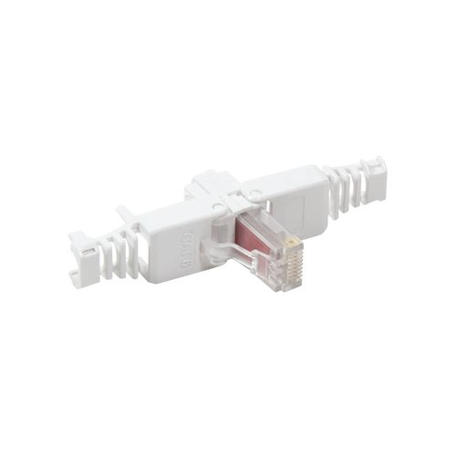 CAT6 Toolless Plug with strain relief boot RJ45 - Unshielded