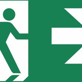 Zemper Diana Flat pictogramme sortie de secours à droite