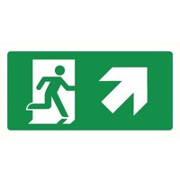 Pikt-o-Norm Pictogramme sortie de secours en haut droite