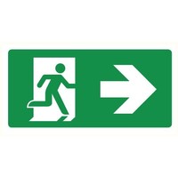 Pikt-o-Norm Pictogramme sortie de secours droite