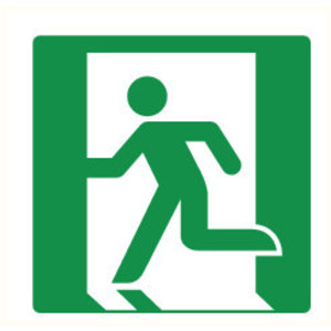 Pikt-o-Norm Pictogramme sortie gauche