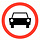 Pikt-o-Norm Pictogramme de sécurité Interdiction voiture