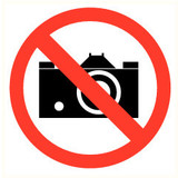 Pictogramme prise des photos interdit