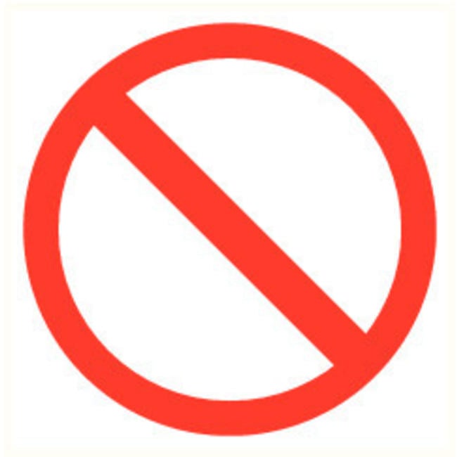 Pikt-o-Norm Pictogramme de sécurité accès interdit