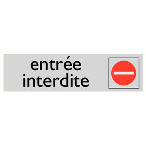 Pikt-o-Norm Pictogramme texte accès interdit