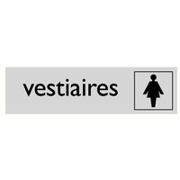 Pikt-o-Norm Pictogramme texte vestiaire dames