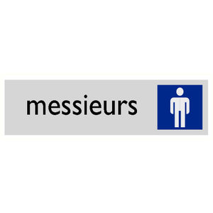 Pikt-o-Norm Pictogramme texte toilettes hommes