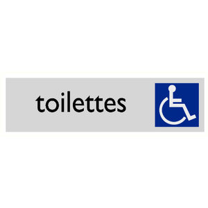 Pikt-o-Norm Pictogramme texte toilettes personnes handicapées