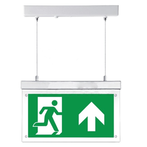 Protectionincendieshop Panneau d'éclairage de secours LED avec étiquettes de direction