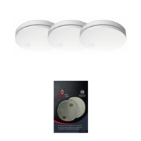 Protectionincendieshop Paquet de détecteurs de fumée design small - 3 pièces