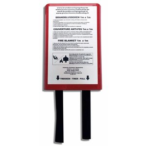 Protectionincendieshop Couverture anti-feu 1m x 1m