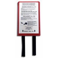 Protectionincendieshop Couverture anti-feu 1m x 1m EN 1869 approuvé