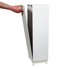 Designfeu Cabinet d'extincteurs design Harmony blanc avec porte en bois de teck