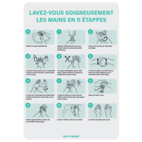 Protectionincendieshop Instructions d'hygiène des mains A4
