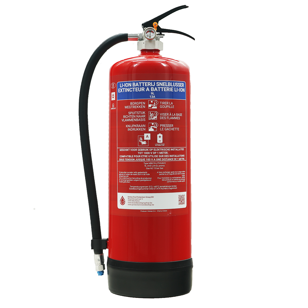 Extincteur pour feux de batteries lithium portatif - 6 litres | Devis