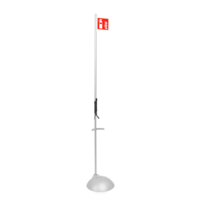 Protectionincendieshop Support au sol argentée extincteur avec signalisation