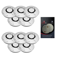 Fire Angel Fire Angel Wi-Safe paquet de détecteurs de fumée - 10 pièces