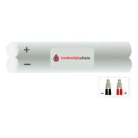 Batterie NiMh 7.2V /1300 mAh AA pour éclairage de secours, 3 + 3 bâtons