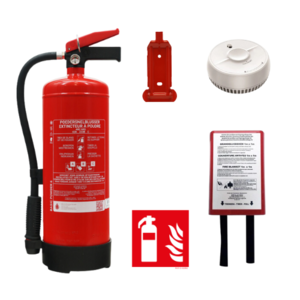 Protectionincendieshop Pack extincteur à poudre 6 kg full option
