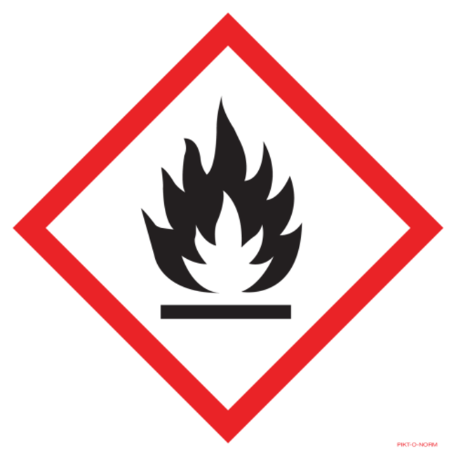 Pikt-o-Norm Pictogramme Substances inflammables (GHS02)
