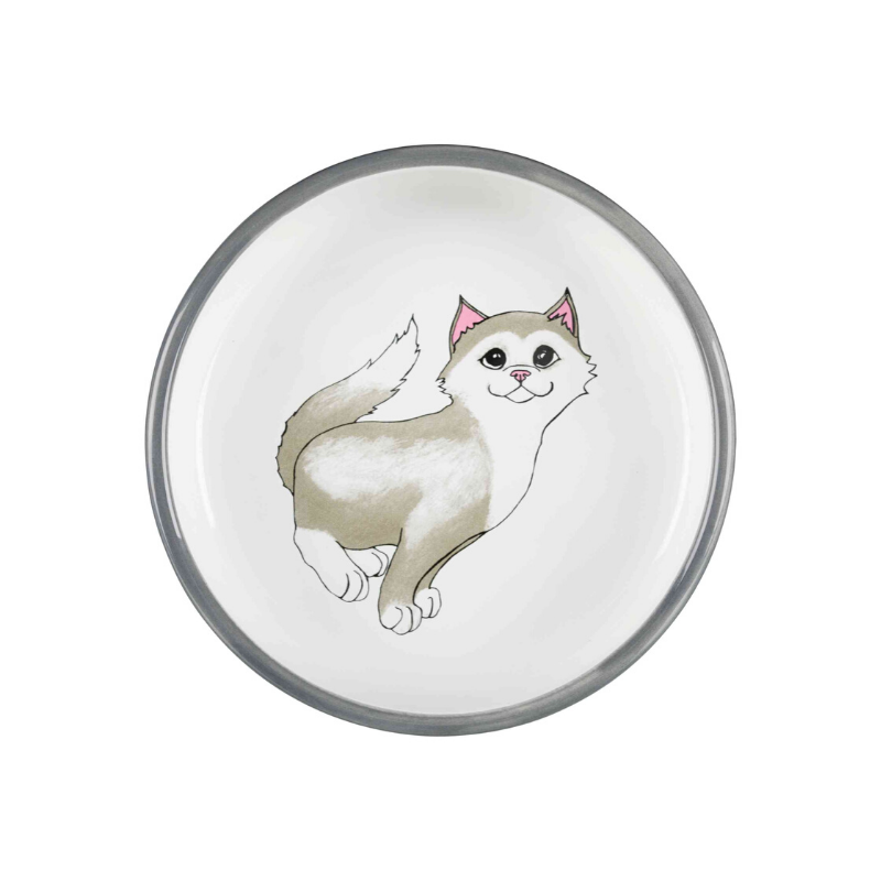 Trixie Flat ceramic food bowl