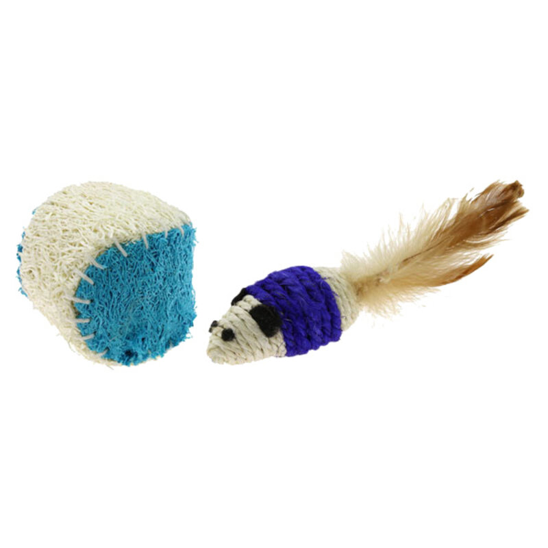 Jackson Galaxy Rope Mouse with Ball