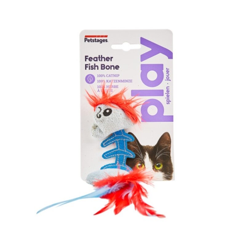 Petstages Feather Fish Bone