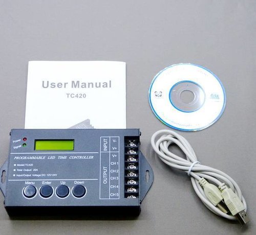 NL502lichtcomputer programmeren vanaf het scherm