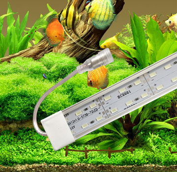 LED Aquarium verlichting alle maten en kleuren   ( 2 led strips in een balk) (120 leds per meter)