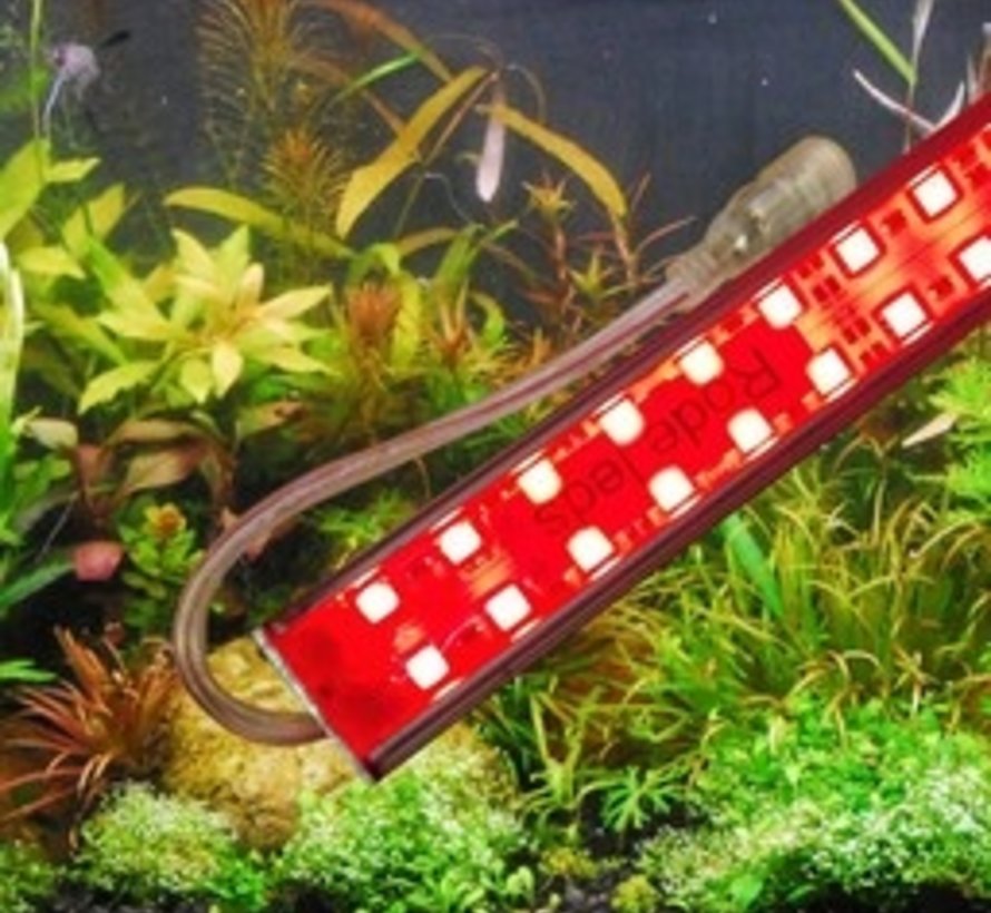 Aquarium led verlichting (rode leds) (dubbele ledstrip) alle lengtes . Scroll naar beneden voor de lengtes boven de 125 cm.
