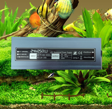 24 volt aquarium voedingsadapter 10A max 250 watt