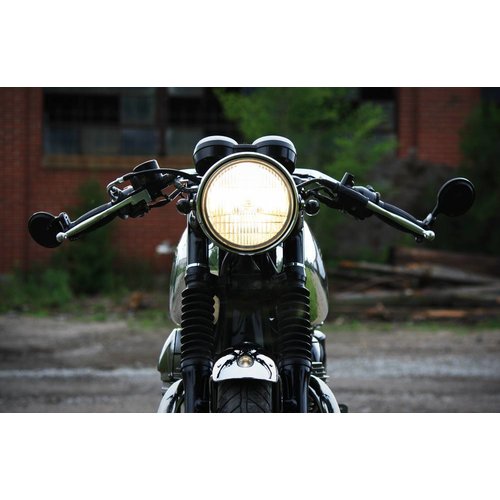 Shin Yo Phare avant 7" chromé universel Café Racer type 2
