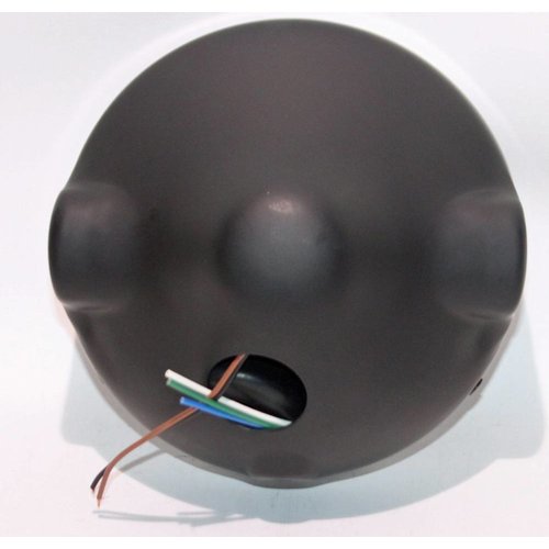 Shin Yo 7" Black and Chrome Cafe Racer Universal Headlight