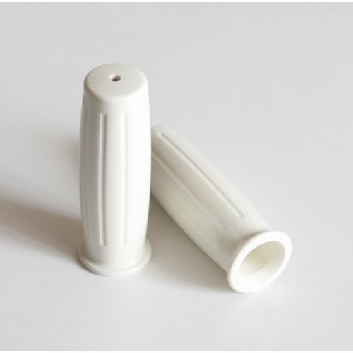 Emgo 22MM Poignées blanches Café Racer Amal