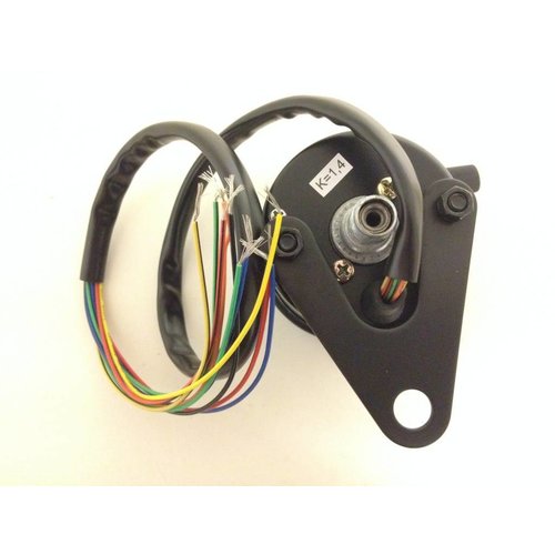 Black Speedometer with 4 Indicator Lights