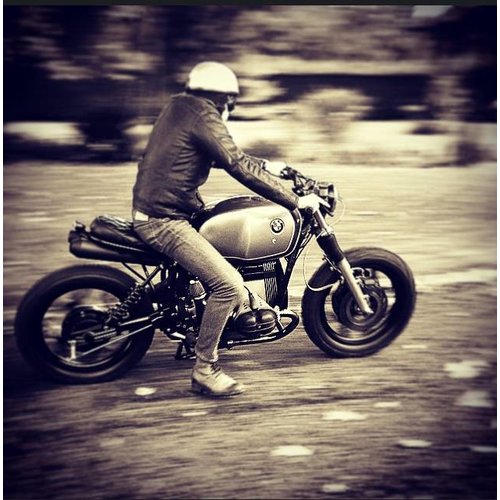 Shin Yo Phare avant 5,75" H4 Café Racer noir et cuivre avec homologation ECE