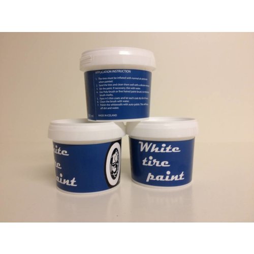 Peinture de pneu à flanc blanc White Tire