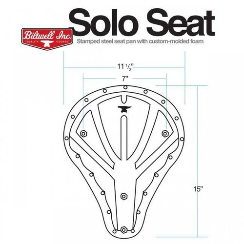 Biltwell Solo Tuck N 'Roll Bobber Seat