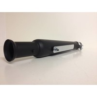 Pot d'échappement Trumpet noir 38mm - 44.4mm