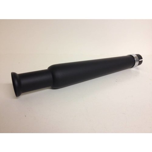 Pot d'échappement Trumpet noir 38mm - 44.4mm