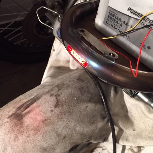 Shin Yo LED Tail Light SHORTY, RED, E-mark